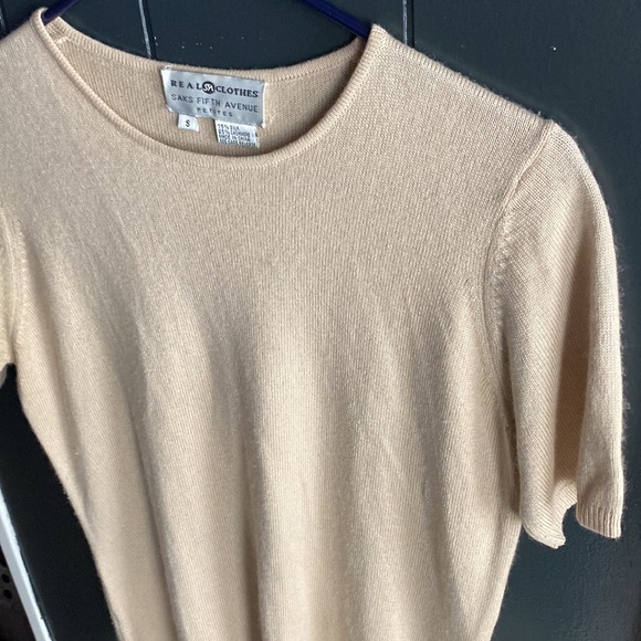 Sak’s Fifth Avenue Crème Silk Cashmere Sweater&Cardigan Set Belford Petite Small - Picture 11 of 12